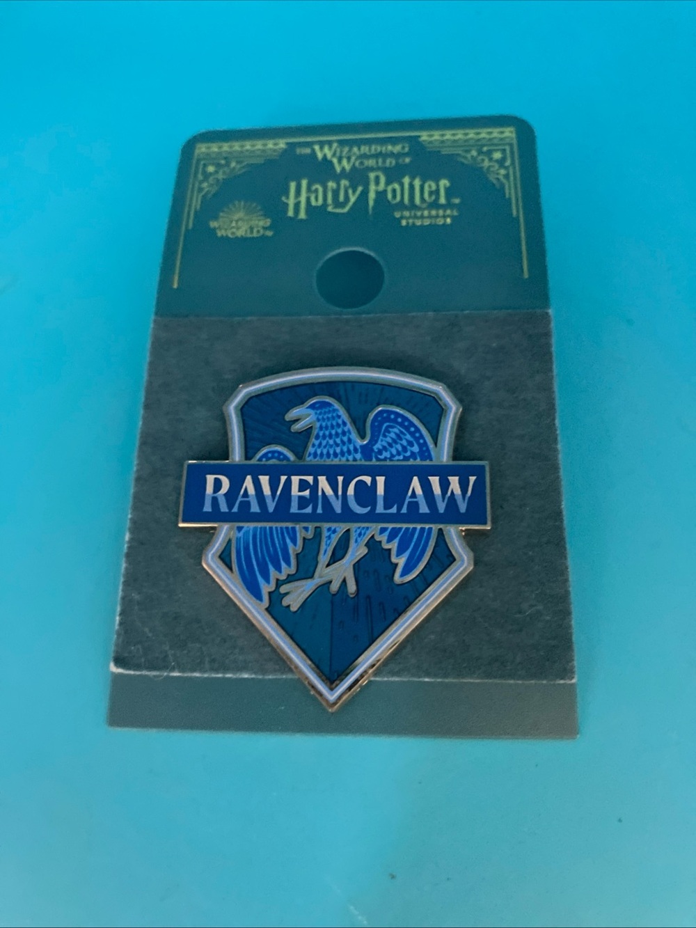 Warner Bros. Ravenclaw Enamel Pin - Blue and Silver Crest
